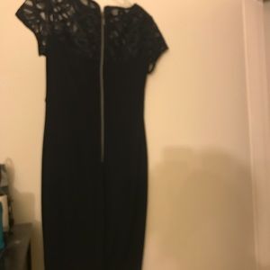 Little back dress with lace on top